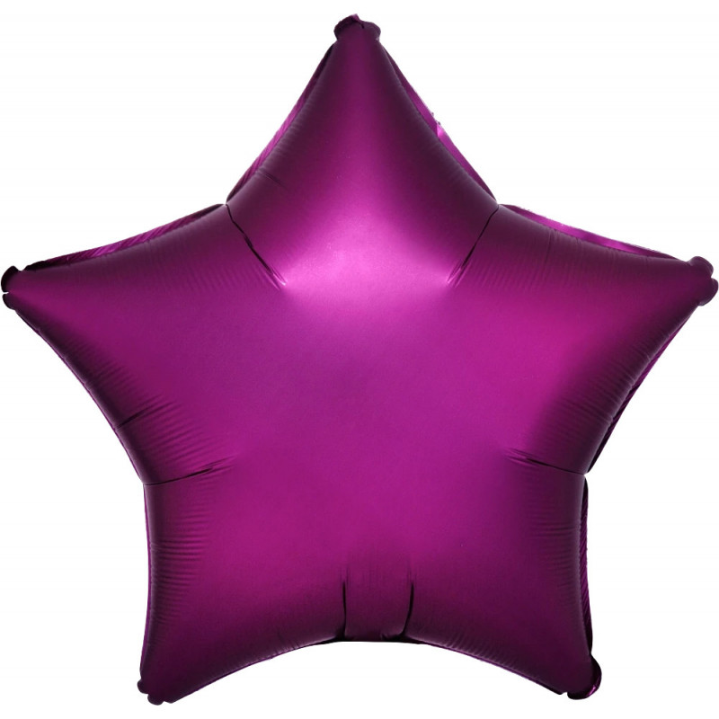 Ballon Mylar Etoile Framboise Chromé Anagram