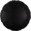 Ballon Mylar Rond Noir Mat Anagram