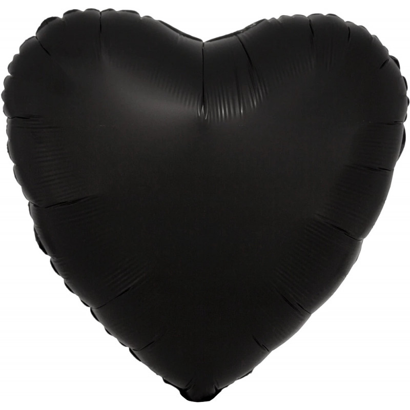 Ballon Cœur Noir Mat Anagram
