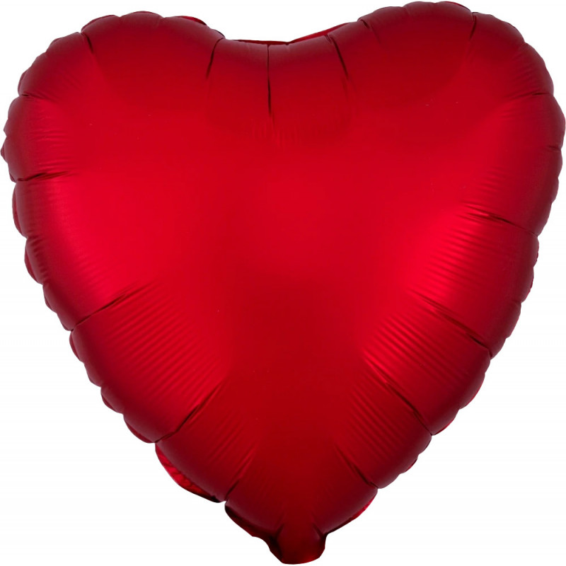 Ballon Alu Coeur Rouge chromé Anagram