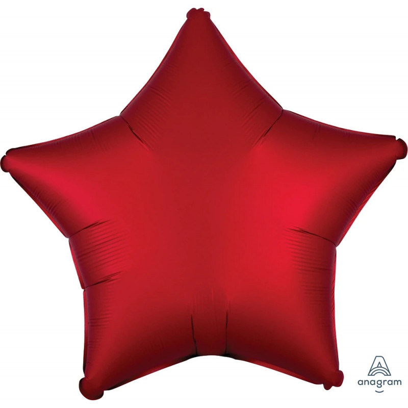 Ballon Alu Etoile Rouge chromé Anagram