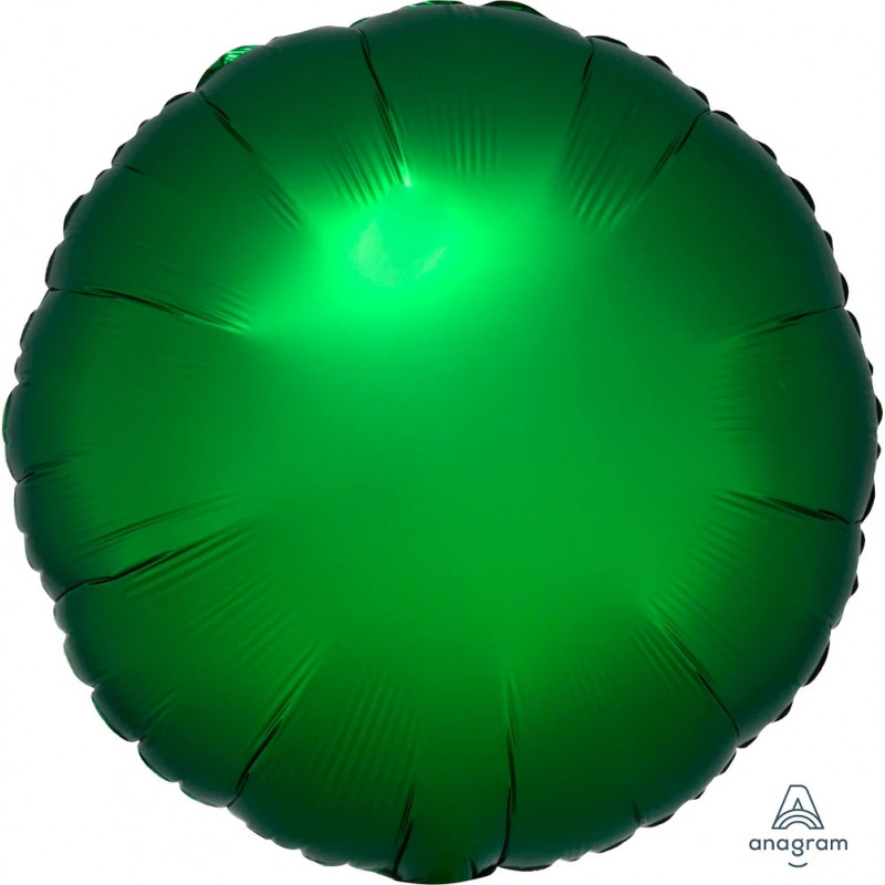Ballon Alu Rond Vert chromé Anagram