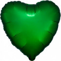 Ballon Alu Coeur Vert chromé Anagram