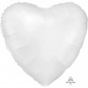 Ballon Alu Coeur Blanc chromé Anagram