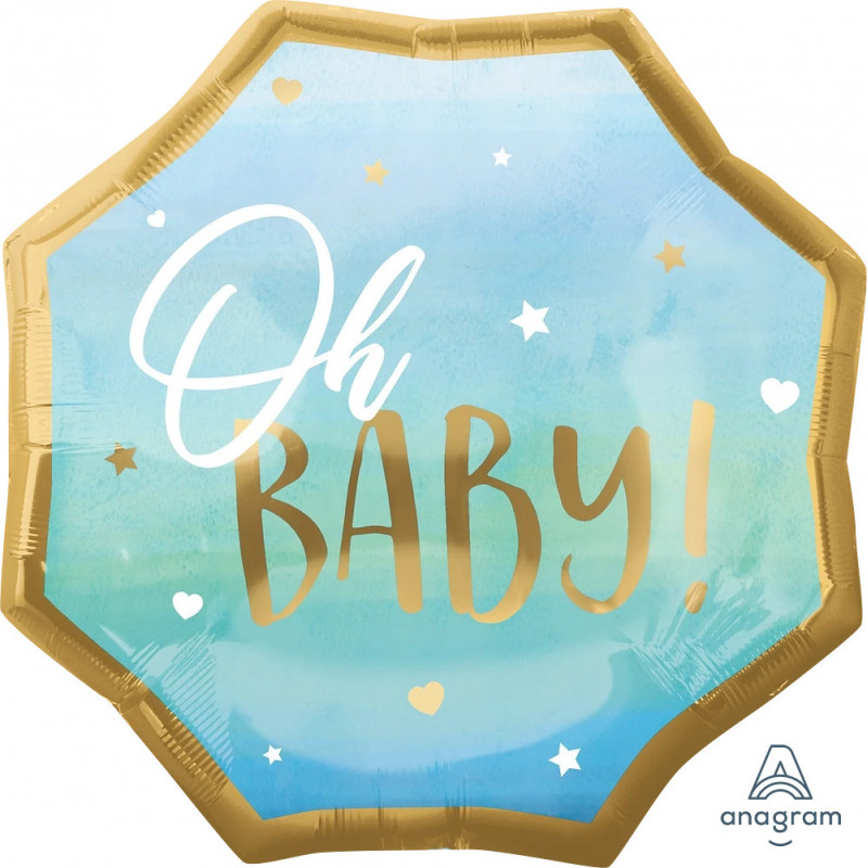 Ballon XL Bébé Garçon Bleu Baby Boy Bleu Anagram