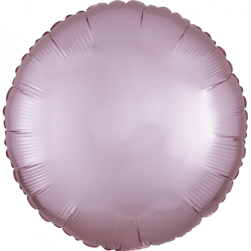 Ballon Alu Rond Rose Pastel chromé Anagram