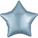 Ballon Alu Etoile Bleu Pastel chromé Anagram