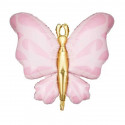 Ballon Mylar Papillon Rose Pastel