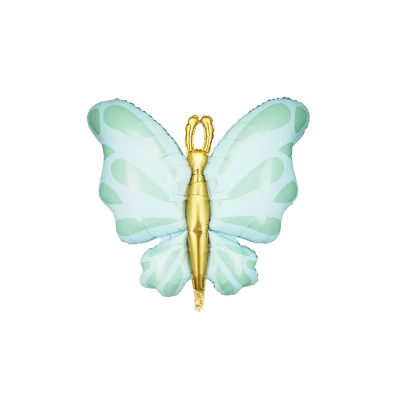 Ballon Mylar Papillon Vert Pastel
