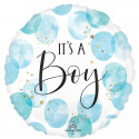 Ballon XL Baby Boy Aquarelle Baby Boy Blue Water