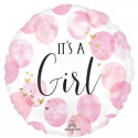 Ballon XL Baby Girl Aquarelle