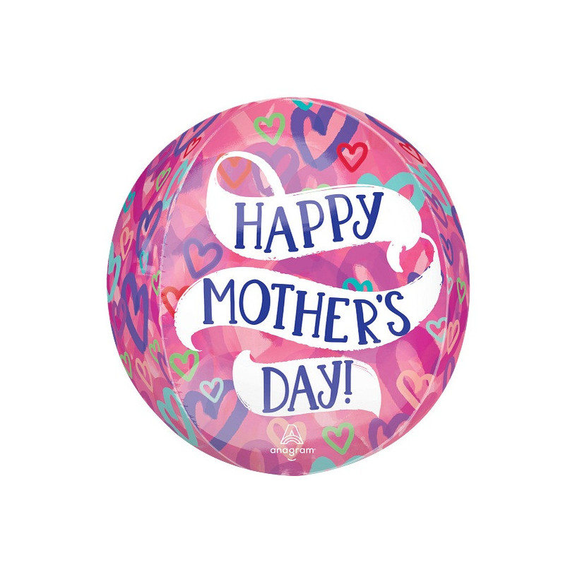 Ballon Orbz Fête des Mères - Mother's Day Layered Hearts