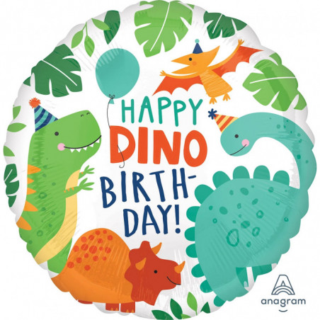 Ballon Rond Anniversaire Dinosaure