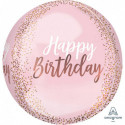 Ballon Orbz Blush Birthday