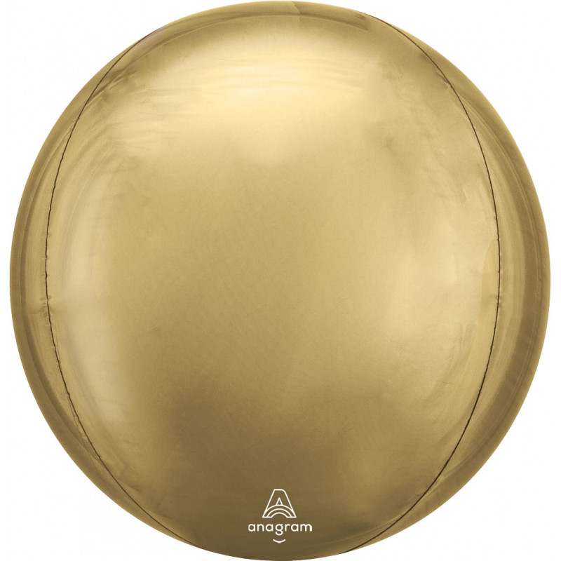 Ballon Miroir Doré Mat Orbz Anagram