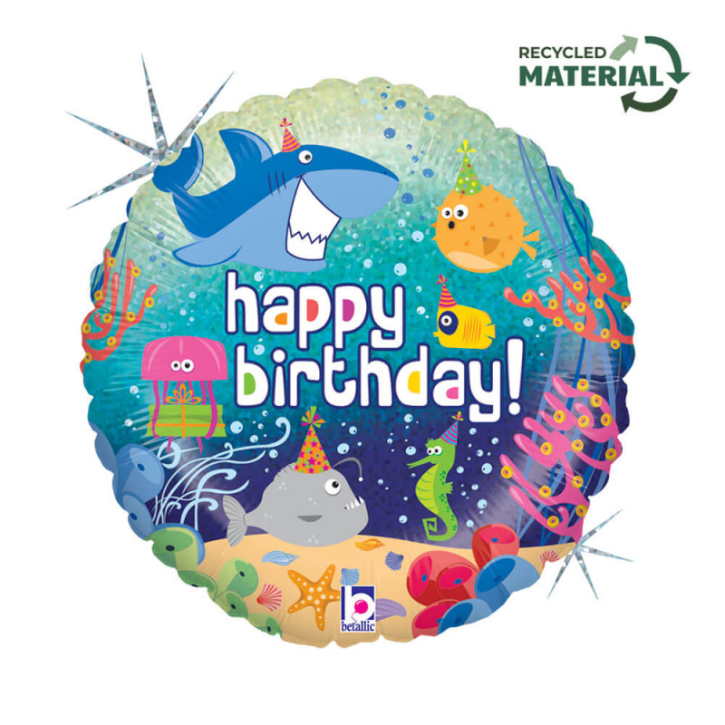 Ballon Alu Rond Anniversaire Sous les Océans – Grabo