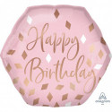 Ballon XL Blush Birthday Rose Poudré Anagram