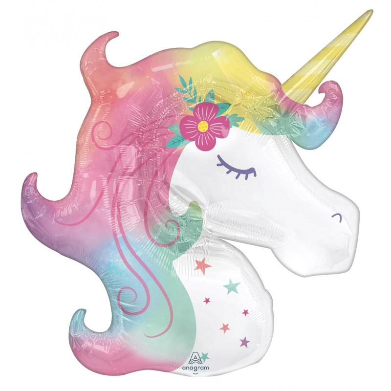 Ballon XL Tête de Licorne Pastel Anagram
