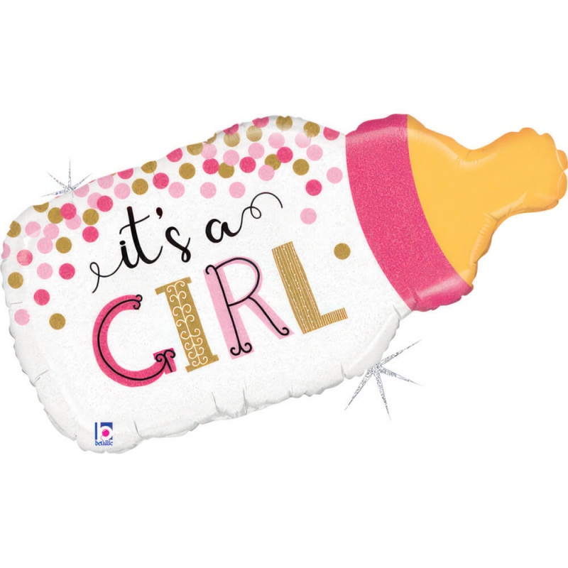 Confetti Baby Bottle Girl