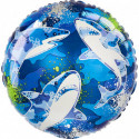 Ballon Rond Requin Bleu Sharks