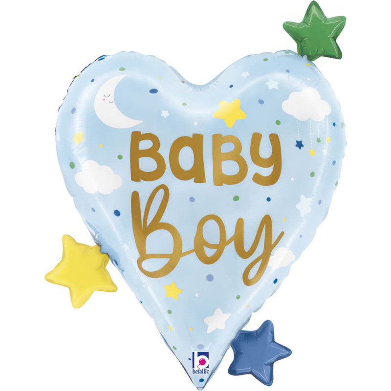 Baby Boy Heart Stars