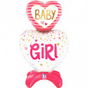 Standups Baby Girl Hearts