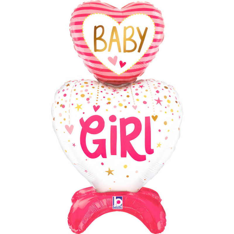 Standups Baby Girl Hearts