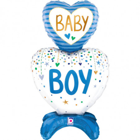 Standups Baby Boy Hearts