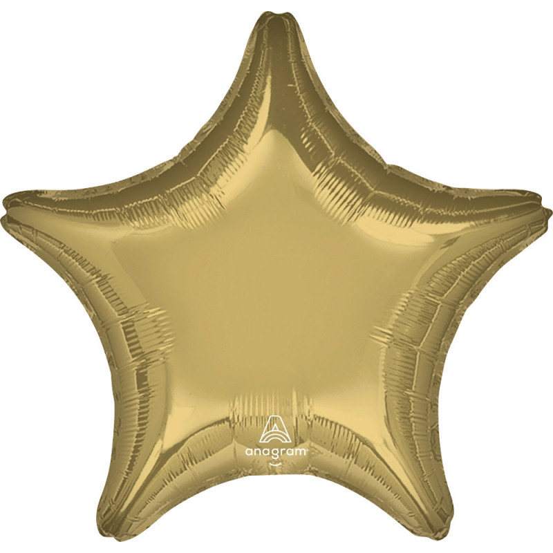 Ballon Mylar Etoile Doré chromé Anagram