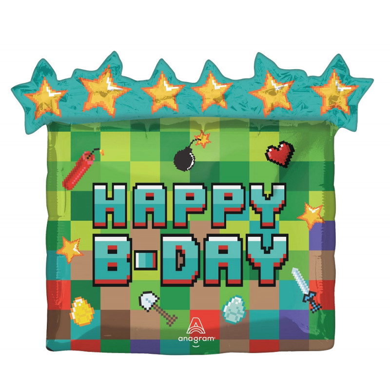 Ballon XL Jeu Vidéo Pixel Party Anagram
