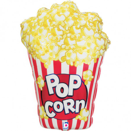 Ballon Alu XL Boîte à Pop Corn Rouge et Blanc – Grabo