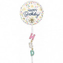 Ballon AirWalkers Anniversaire Confettis Nouvelle Génération Anagram