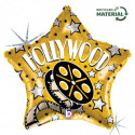 Ballon Alu Étoile Hollywood Star – Thème Cinéma – Grabo