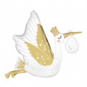 Ballon XL Cigogne Blanche Special Delivery Baby Anagram