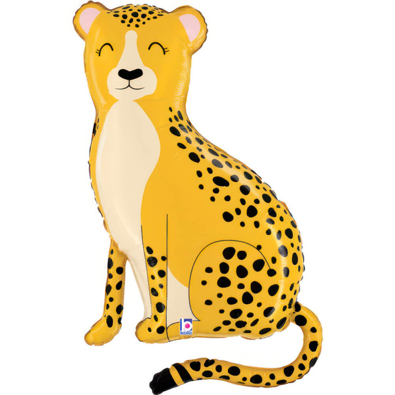 Ballon aluminium Guépard - Jungle Cheetah Grabo