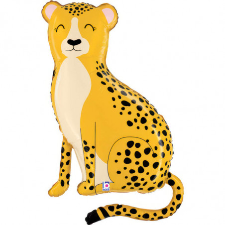 Ballon aluminium Guépard - Jungle Cheetah