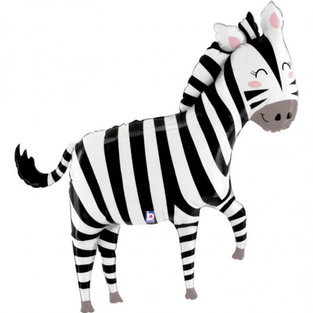 Ballon XL Zèbre qui sourit Jungle Zebra – Grabo