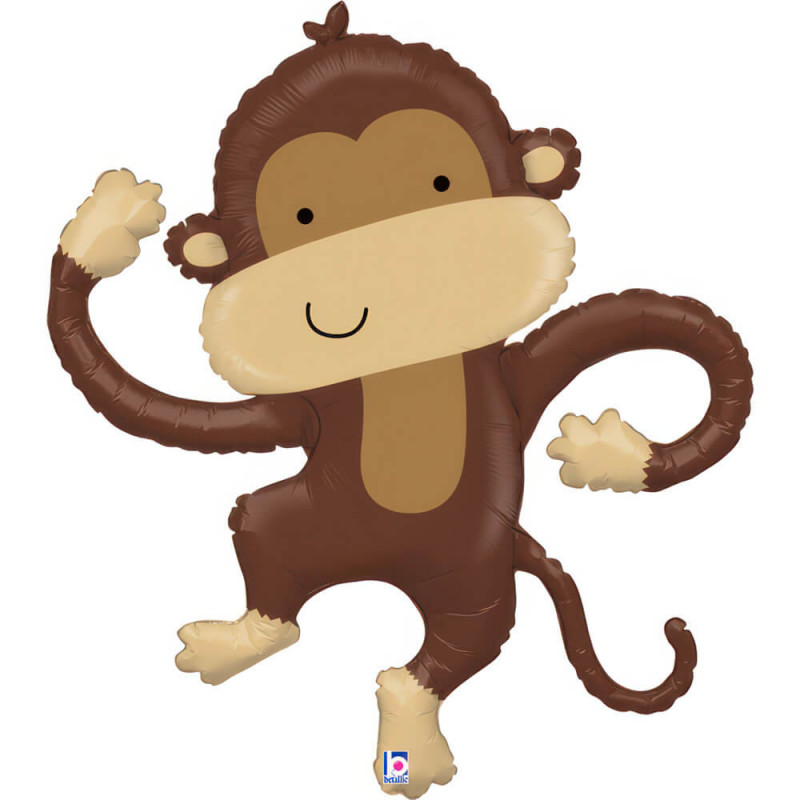 Ballon XL Singe Marron Monkey Buddy – Grabo