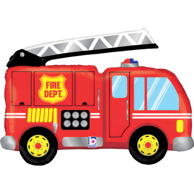 Ballon Camion de Pompier Rouge Firetruck – Grabo