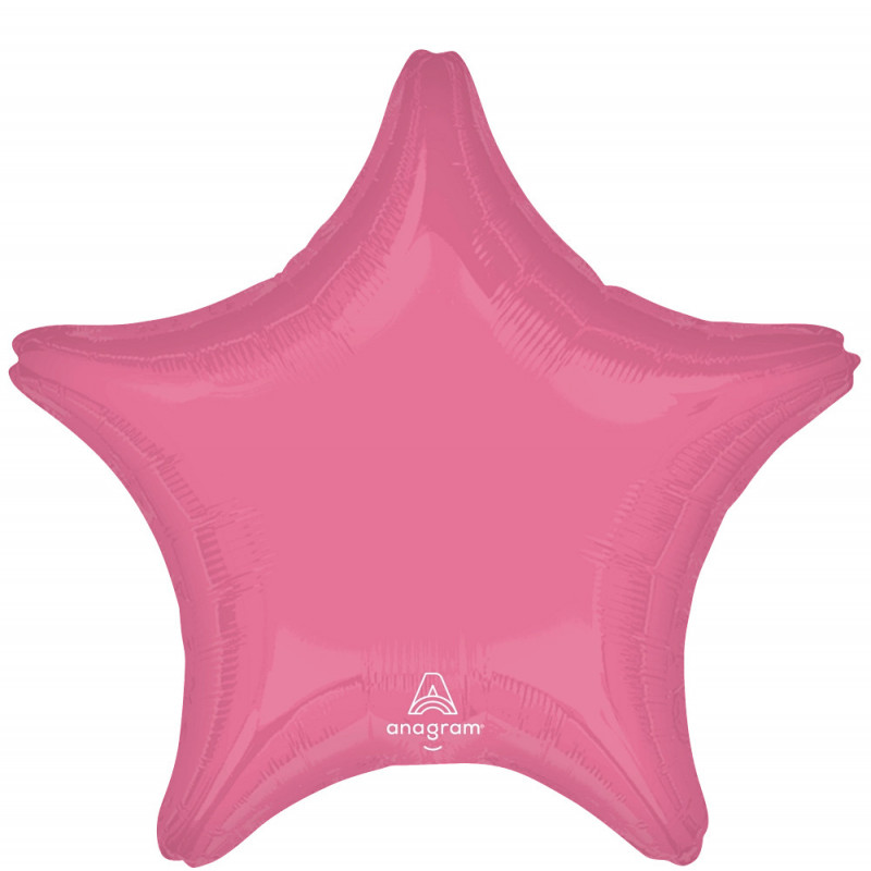 Ballon Mylar Etoile Vibrant Rose Anagram