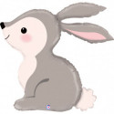 Ballon Alu XL Lapin Gris Woodland Bunny – Grabo