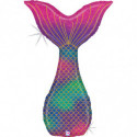 Ballon Alu XL Queue de Sirène Holographique Glitter Mermaid Tail – Grabo