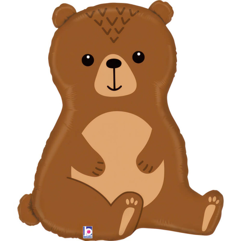 Ballon Alu XL Ours Brun Woodland Bear – Grabo