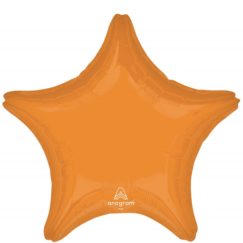 Ballon Mylar Etoile Vibrant Orange Anagram