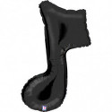 Ballon Alu Note de Musique Noire Music Note Single - Black – Grabo
