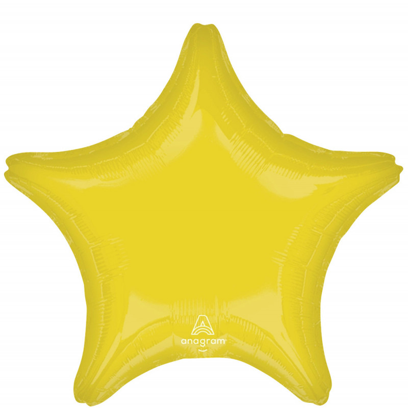 Ballon Mylar Etoile Vibrant Jaune Anagram