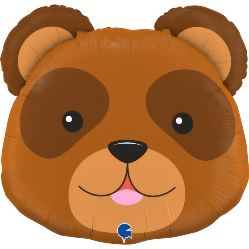 Ballon Alu XL Tête d’Ours Brun – Grabo