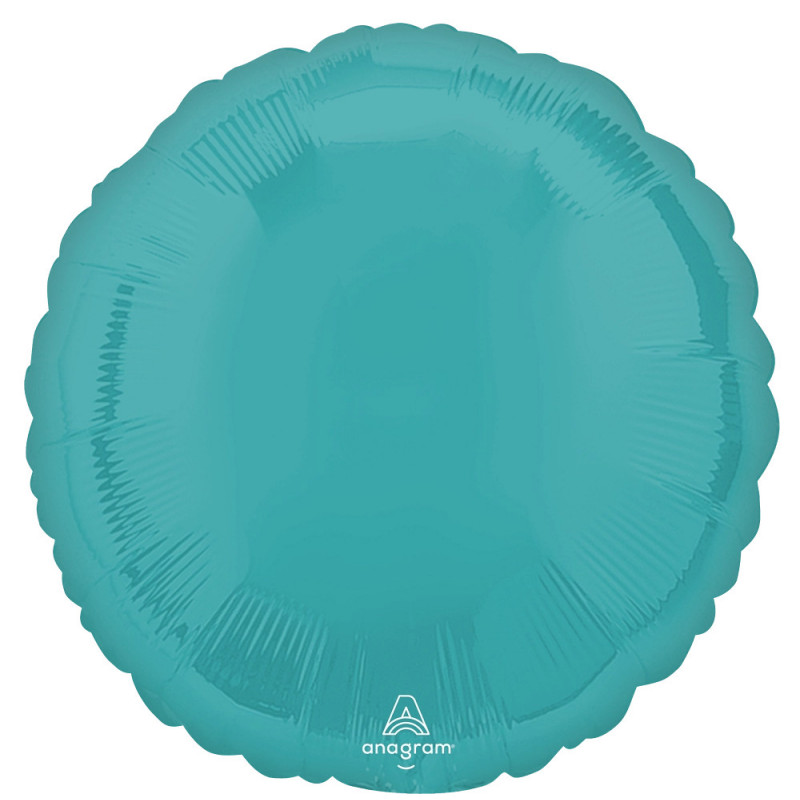 Ballon Mylar Rond Vibrant Bleu Anagram