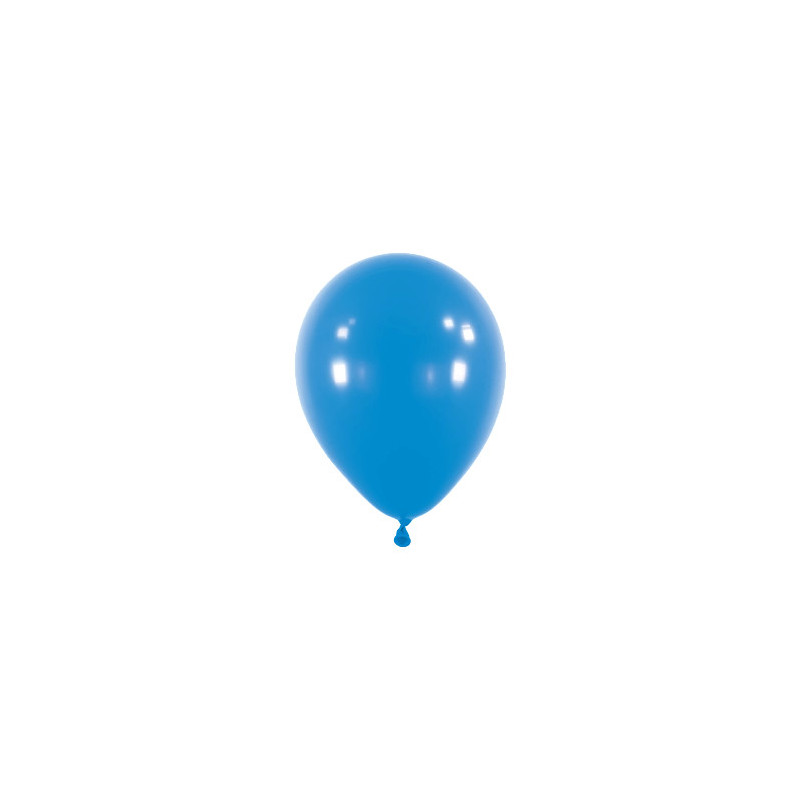 6 Ballons latex 11" ROND - 28CM - Bleu Anagram
