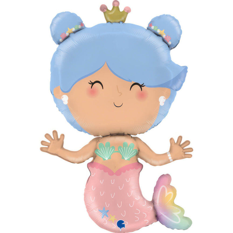 Ballon XL Sirène Pastel Mermaid – Grabo